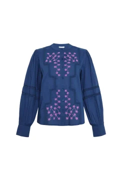 Blouse EVALEEN Bleu Marine