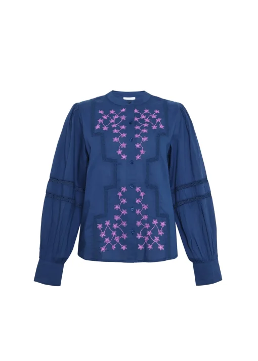 Blouse EVALEEN Bleu Marine