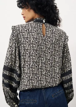 Blouse GYLIANE Flora Chocolate