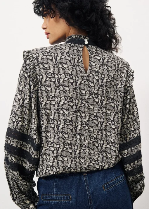 Blouse GYLIANE Flora Chocolate