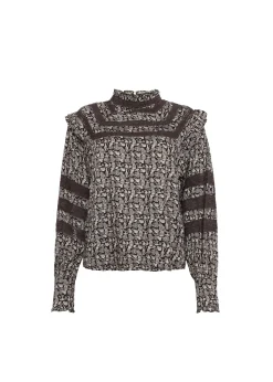 Blouse GYLIANE Flora Chocolate