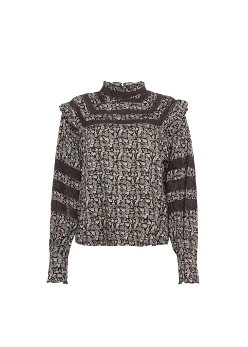 Blouse GYLIANE Flora Chocolate