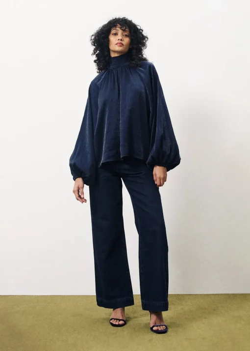 Blouse NIKA Bleu Marine