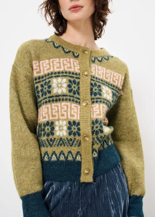 Cardigan MEGANE Kaki