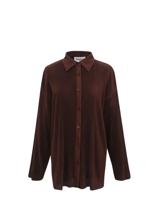 Chemise EDMONDINE Chocolat