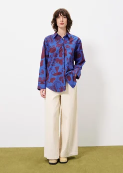 Chemise LAELA Flora Blue