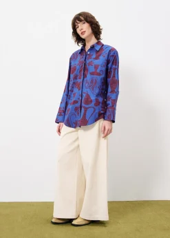Chemise LAELA Flora Blue