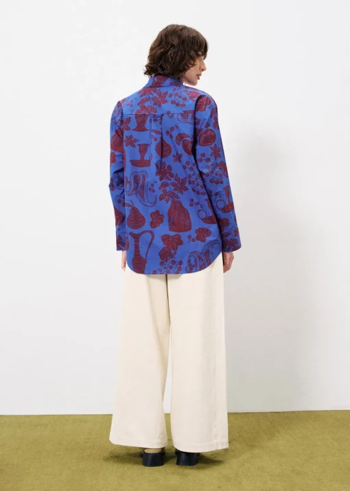 Chemise LAELA Flora Blue