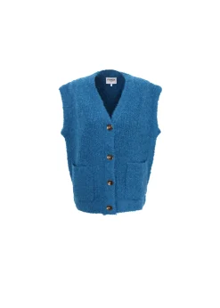 Gilet MAGALY Bleu Petrole
