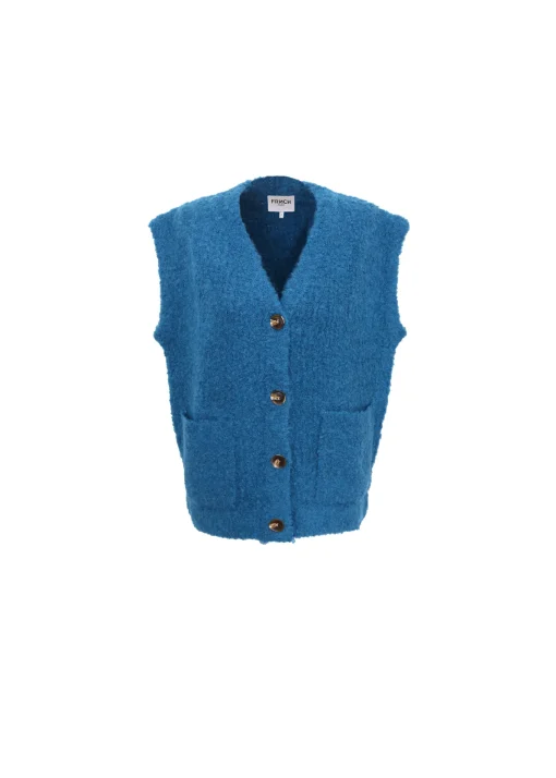 Gilet MAGALY Bleu Petrole