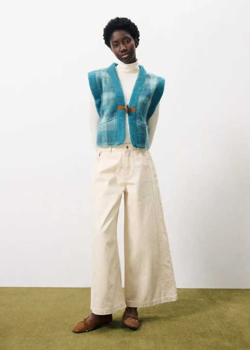 Gilet PAULINA Bleu Petrole