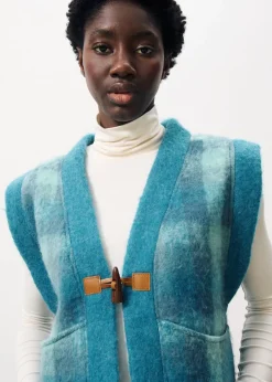 Gilet PAULINA Bleu Petrole