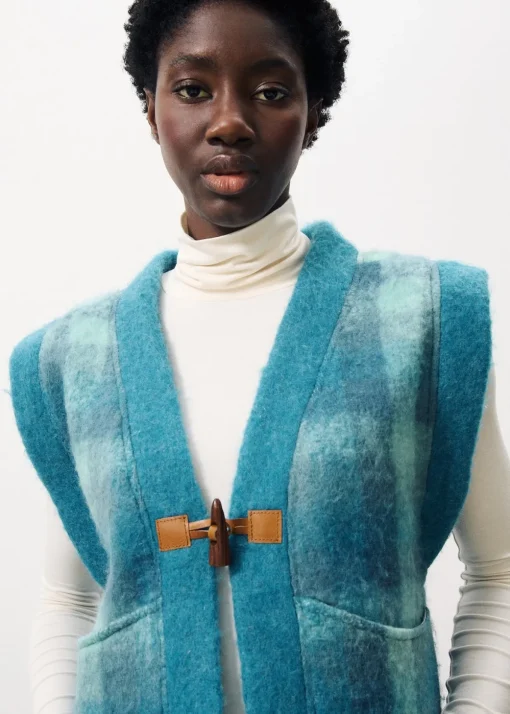 Gilet PAULINA Bleu Petrole
