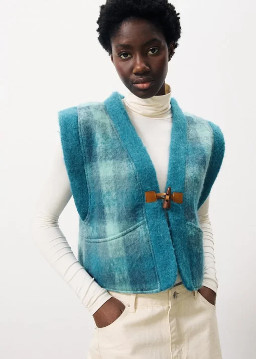 Gilet PAULINA Bleu Petrole