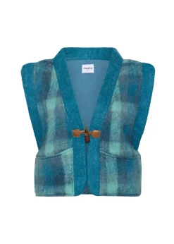 Gilet PAULINA Bleu Petrole