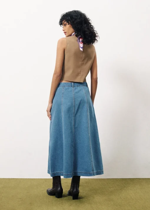 Jupe ERMELINE Bleu Jean