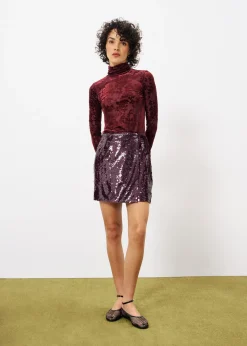 Jupe ROMANE Bordeaux