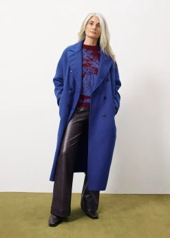 Manteau DELPHINA Bleu Electrique