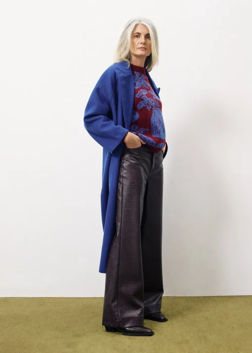 Manteau DELPHINA Bleu Electrique