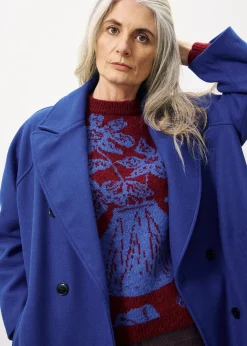 Manteau DELPHINA Bleu Electrique