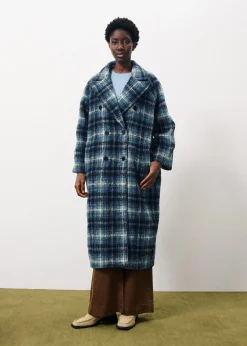 Manteau DELPHINA Bleu Petrole