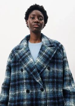 Manteau DELPHINA Bleu Petrole