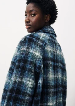 Manteau DELPHINA Bleu Petrole