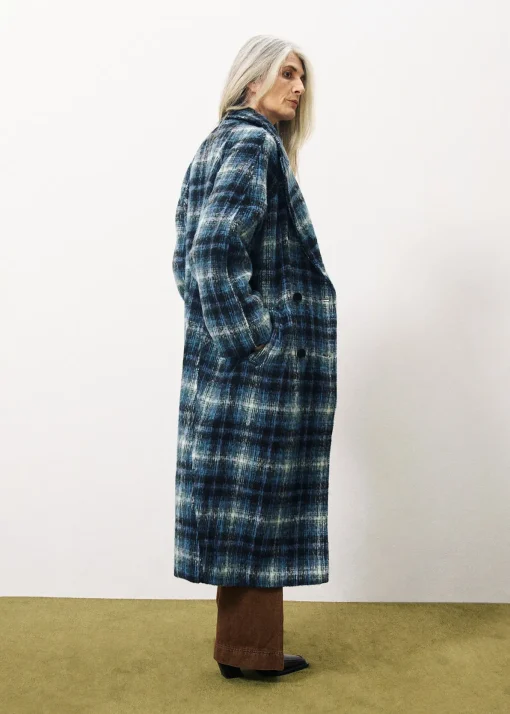 Manteau DELPHINA Bleu Petrole