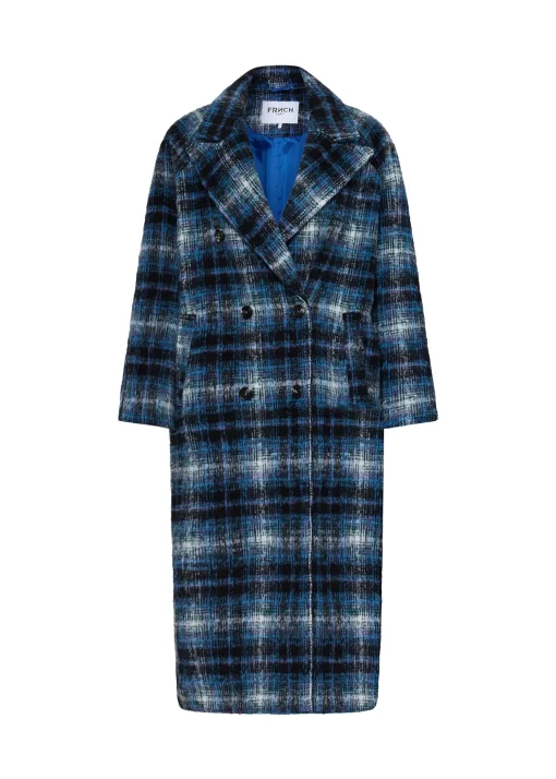 Manteau DELPHINA Bleu Petrole