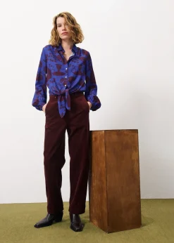 Pantalon ELYSA Bordeaux