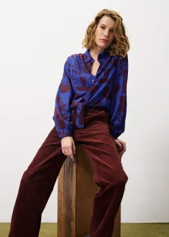 Pantalon ELYSA Bordeaux
