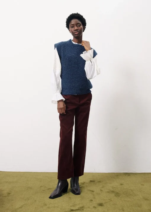 Pantalon ELYSA Bordeaux