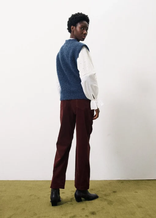 Pantalon ELYSA Bordeaux