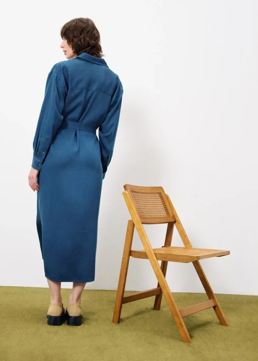 Robe ADENISSE Bleu Petrole