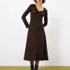 Robe MAEE Chocolat
