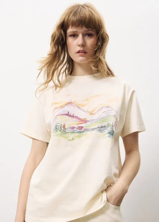 T-shirt AZELLE Creme